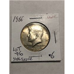 1966 Silver Kennedy Half Dollar UNC MS High Grade