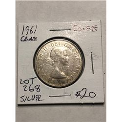 1961 Silver Canada Half Dollar Better Date