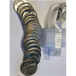 Brilliant Uncirculated Roll of 20 Total 1964 Kennedy Silver Half Dollars