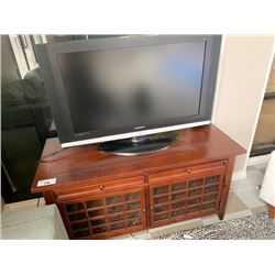 MAHOGANY 2 DRAWER, DOUBLE DOOR ENTERTAINMENT CONSOLE