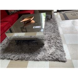 GREY TONE SHAG STYLE 95" X 120" DESIGNER AREA RUG