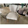 Image 1 : PAIR OF LUTHER LINEN DINNING CHAIRS