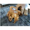Image 1 : NOIR NATURAL TEAK ROOT END TABLE