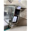 Image 2 : CHROME METAL & GLASS COCKTAIL TABLE & END TABLE WITH DECOR ITEMS