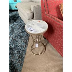 GRANITE & METAL ROUND SPOT TABLE