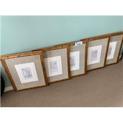 5 FRAMED ANGEL ARTWORK