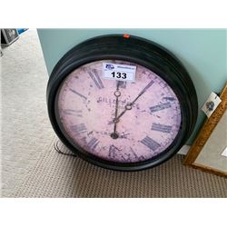 GILLETT & CO. HANGING WALL CLOCK