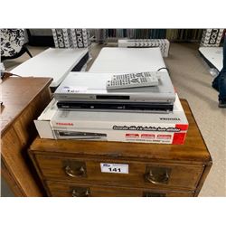 2 TOSHIBA DVD PLAYERS WITH REMOTES