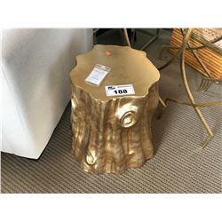 GOLD STUMP END TABLE