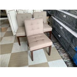 FELICIA LINEN SUNPAN DINING CHAIR