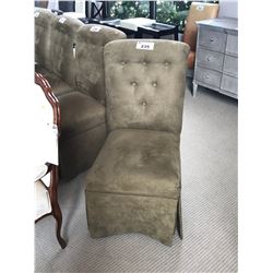 PAIGE FORREST GREEN MICRO FIBER DINING CHAIR