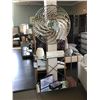 Image 1 : ROUND CHROME WALL MIRROR, CHROME & MIRROR CONSOLE TABLE & ASSORTED DECOR ITEMS