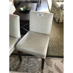 LENA GREY LINEN DINING CHAIR