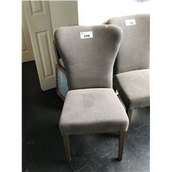 ALEXIS CHARCOAL LINEN DINING CHAIR