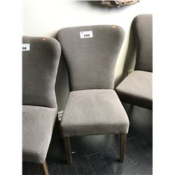 ALEXIS CHARCOAL LINEN DINING CHAIR