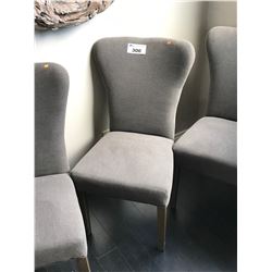 ALEXIS CHARCOAL LINEN DINING CHAIR