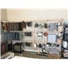 Image 3 : SAMPLE WALL OF RACKING, SHELVING & DISPLAYS WITH ASSORTED FABRIC, WOOD & CARPET SAMPLES