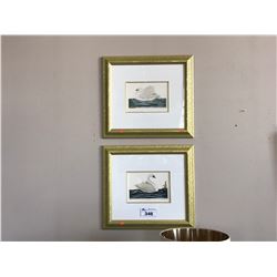 PAIR OF SWAN LIMITED FRAMED ARTWORK