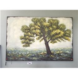 STANDING ALONE' PAINTED TREE CANVAS ARTWORK