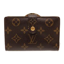 Louis Vuitton Canvas Leather Monogram French Wallet