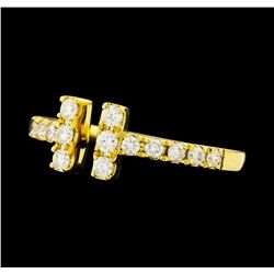 0.40 ctw Diamond Ring - 18KT Yellow Gold