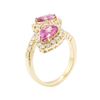 Image 4 : 3.42 ctw Pink Sapphire and Diamond Ring - 14KT Yellow Gold