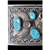 Image 6 : Navajo Large Sterling Buffalo & Turquoise Buckle