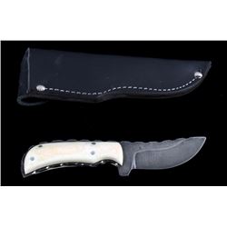 Gerome Weinand Damascus Custom Bison Bone Handle