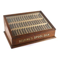 Belding's Spool Silk Display Cabinet c. 1890