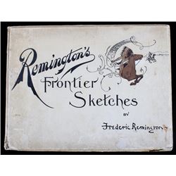 1898 Remington's Frontier Sketches RARE 1st Ed