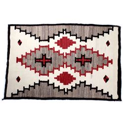 Navajo Klagetoh Hand Woven Wool Rug c. 1925