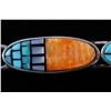Image 3 : Zuni Signed Inlaid Spiny Oyster Turquoise Bracelet