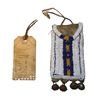 Image 1 : Cheyenne Beaded Pouch & Ration Ticket c. 1889