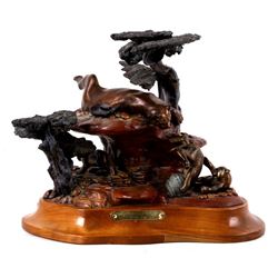  Heads I Win, Tails You Lose  Bronze by Don Stone