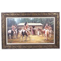 American Indian Original Painting Terpning Student