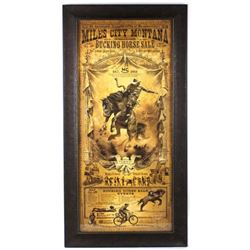 Miles City Montana Bucking Horse Sale