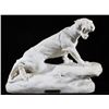 Image 2 : 19th Century Signed Alabaster Tiger Sculpture