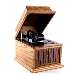 Antique Edison Amberola 30 Cylinder Phonograph