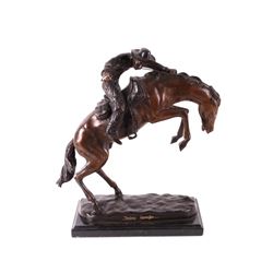 Frederic Remington Wooly Chaps Bronze