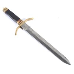 Custom Gerome Weinand Oryx Horn Damascus Dagger