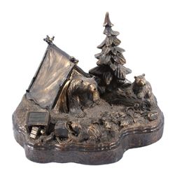 Big Sky Carvers "The Trespassers" Bear Sculpture