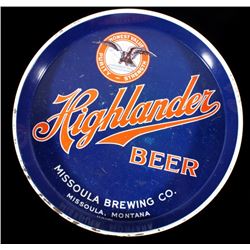 Missoula Brewing Co. Highlander Beer Tray Montana