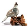 Image 1 : Wanda Smith Signed Hand Carved Quail Decoy Statue