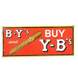 Original Early Y-B Cigar Advertising Sign
