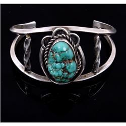 Navajo Old Pawn Red Mountain Turquoise Bracelet