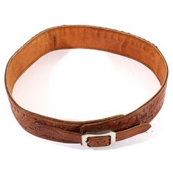 Jack Connolly Leather Tooled Ammo Belt