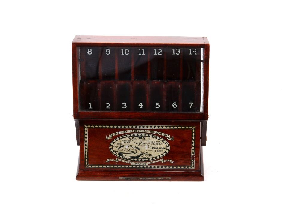 Boye Needle Company Crochet Hook Display Case 1919
