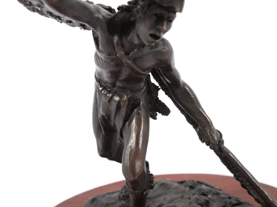 Signed Eagle Dancer Bronze Statue by C.A Pardell