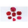 Image 1 : Bag of 5 Assorted RED RUBIES Tested Natural All for 1 Money