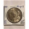 Image 1 : 1921 P Brilliant Uncirculated Morgan Silver Dollar MS High Grade